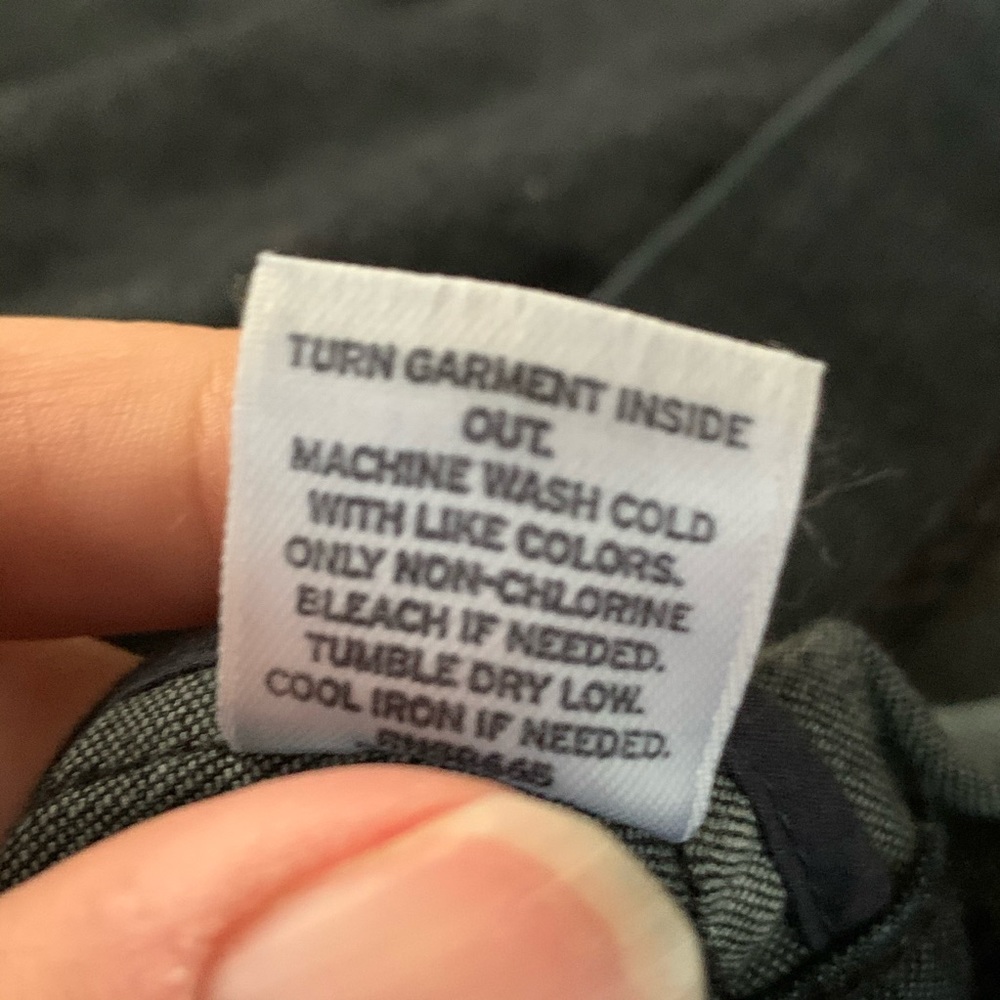 Halogen Dark Chambray Denim Two-Button Blazer Siz… - image 7